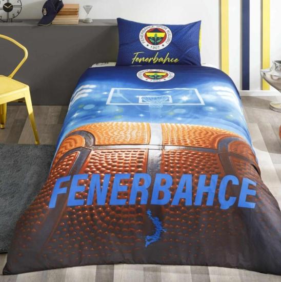 Taç Lisanslı Tek Kişilik Nevresim Takımı Fenerbahçe Basketbol